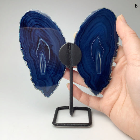 Agate Butterfly on Stand - Rocks and Gems Canada