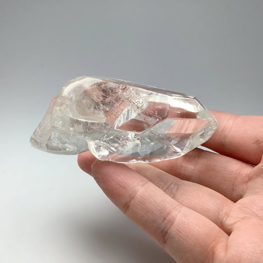 Carved Quartz Point Crystal Skull - Rocks and Gems Canada