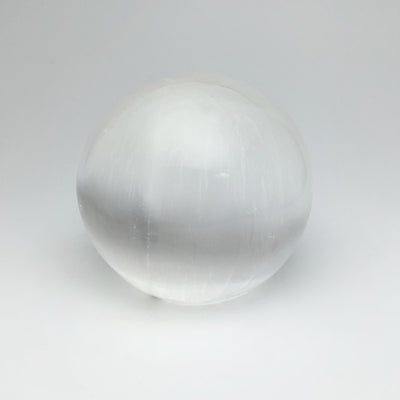 Selenite Sphere with Cut Base