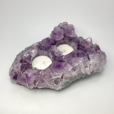Amethyst Druze Candle Holder