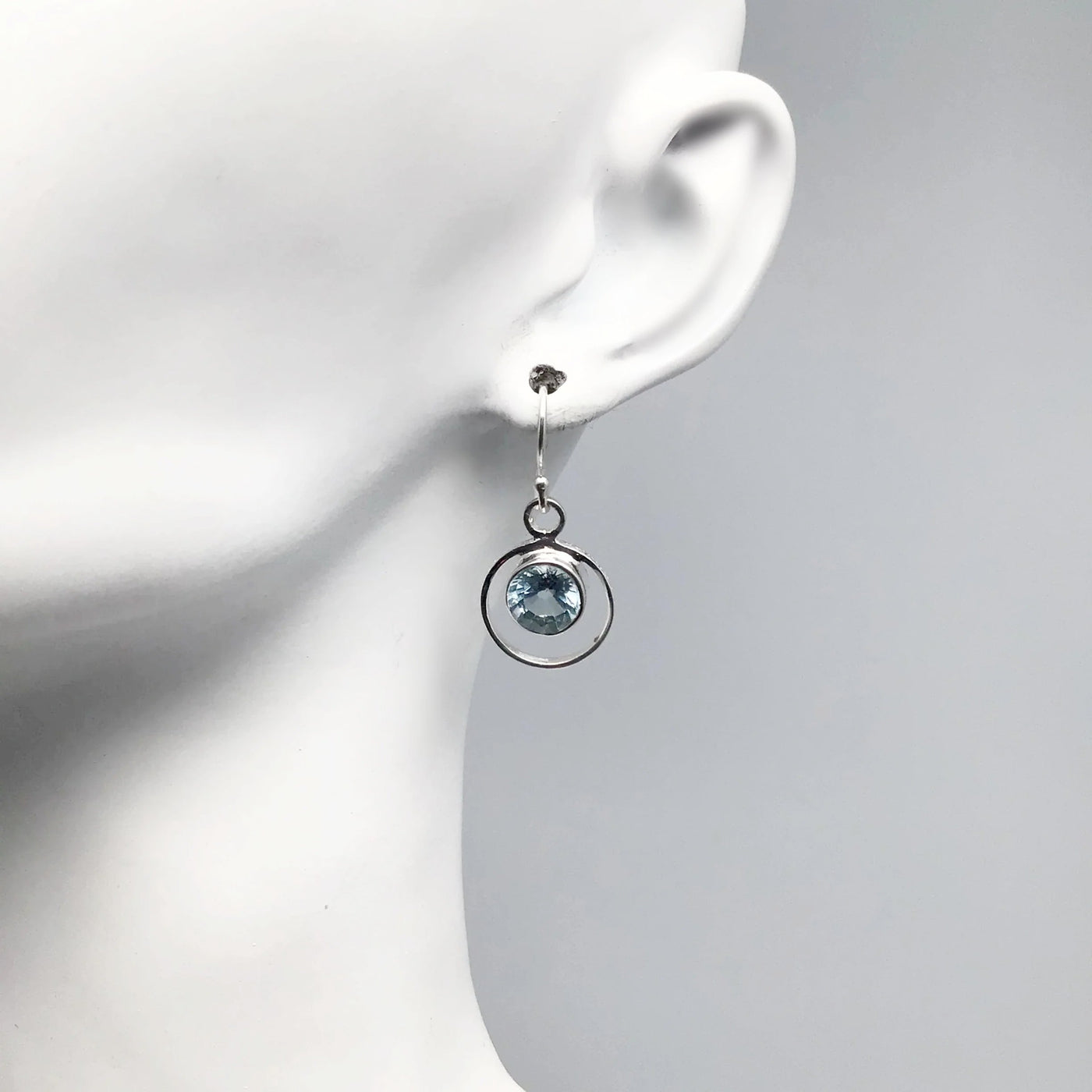 Blue Topaz Dangle Earrings