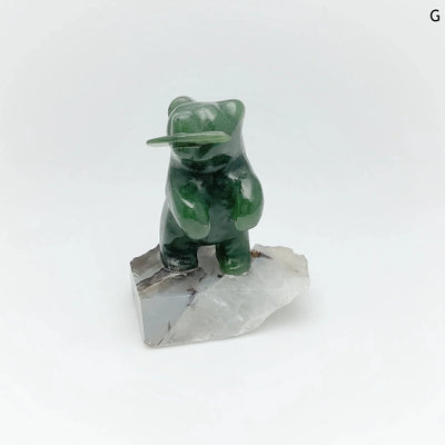 Jade Bear Carving on Base