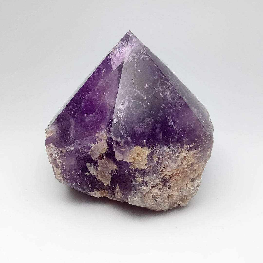 Large Amethyst Half Polished Point