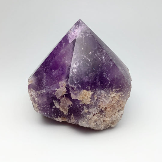 Large Amethyst Half Polished Point