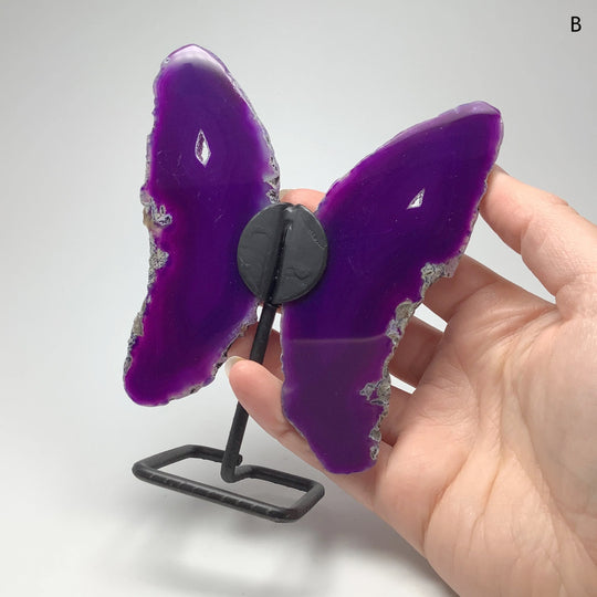 Agate Butterfly on Stand - Rocks and Gems Canada