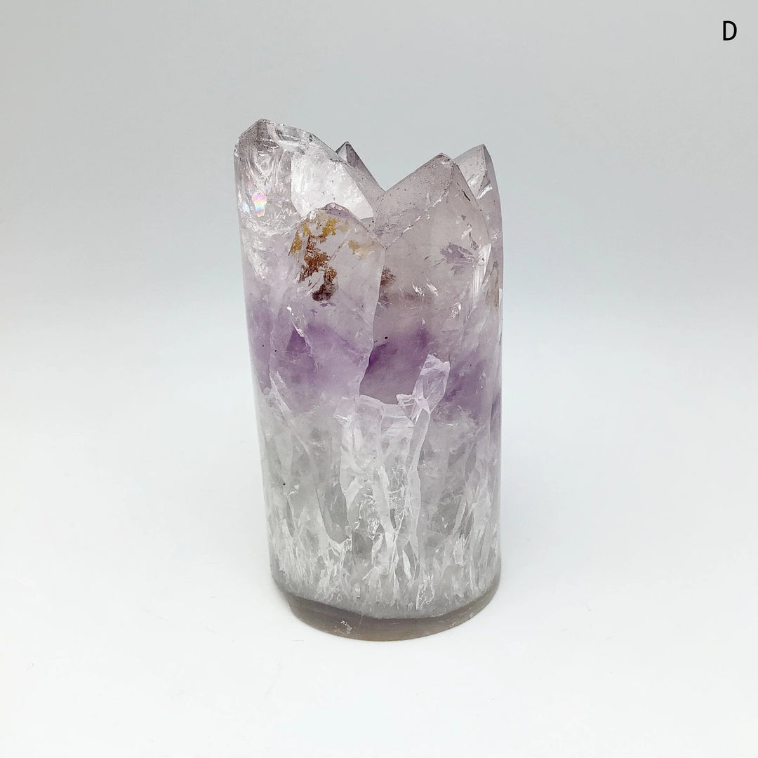 Amethyst Druze Cylinder Stand Up - Rocks and Gems Canada