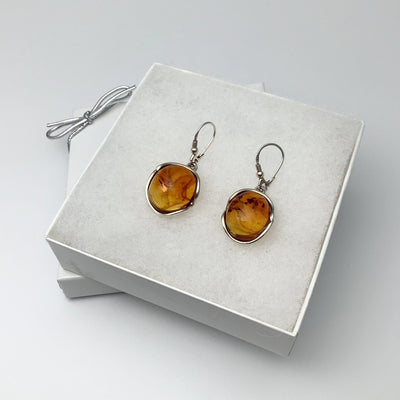 Ombre Amber Dangle Earrings