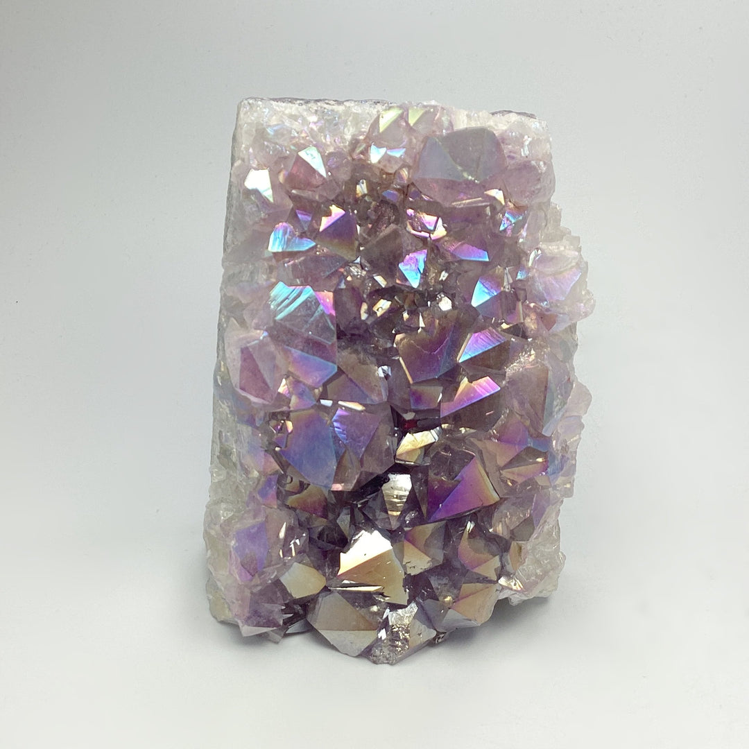 Rainbow Amethyst Druze Cluster Stand Up - Rocks and Gems Canada