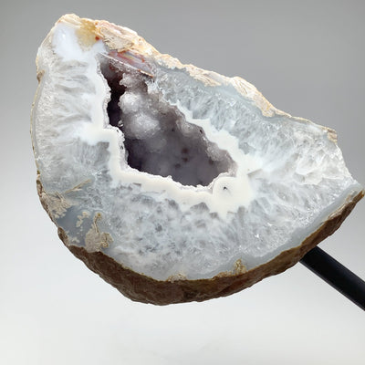 Natural Agate Geode on Stand