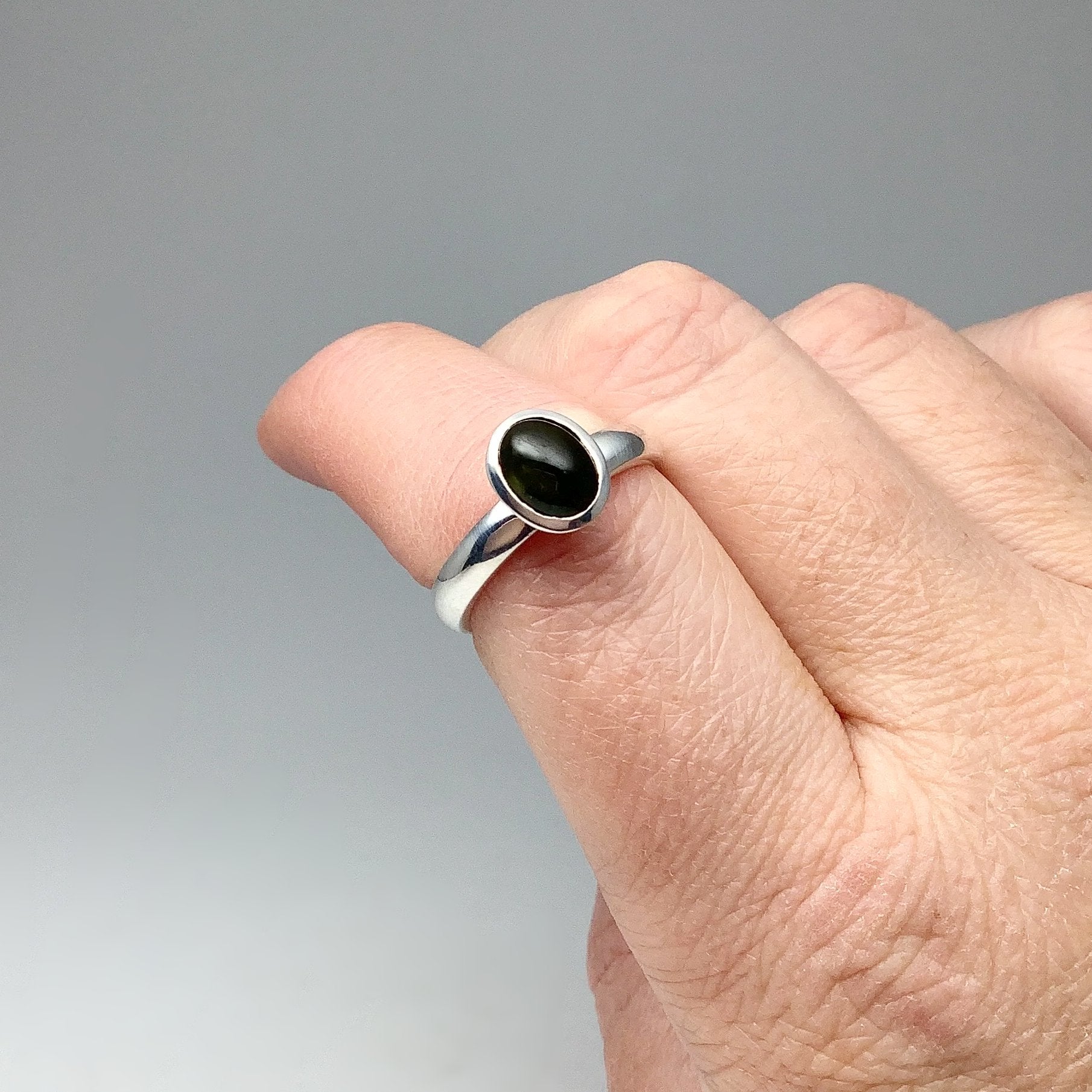 Green Tourmaline Ring 6.25