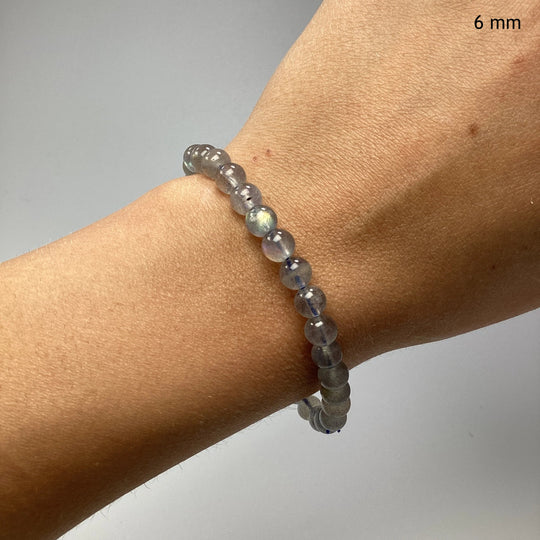 Labradorite Beaded Bracelet - High Quality - Rocks and Gems Canada