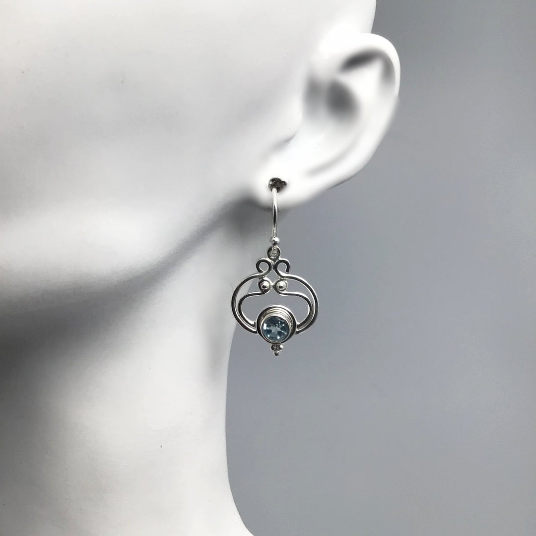 Blue Topaz Dangle Earrings - Rocks and Gems Canada