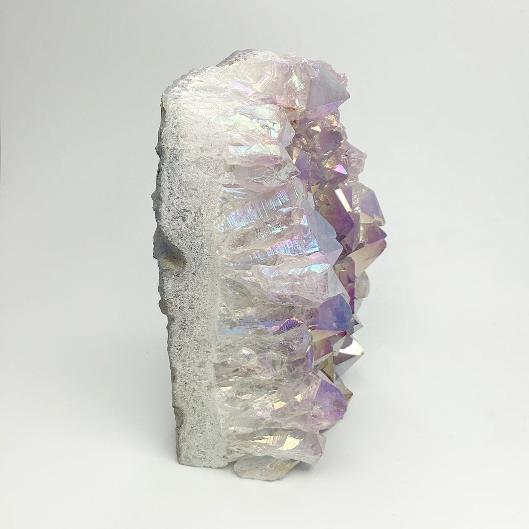Rainbow Amethyst Druze Cluster Stand Up - Rocks and Gems Canada