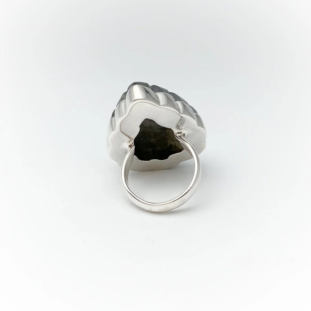 Labradorite Carved Ring - Rocks and Gems Canada