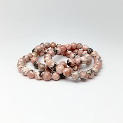 Rhodocrosite Beaded Bracelet