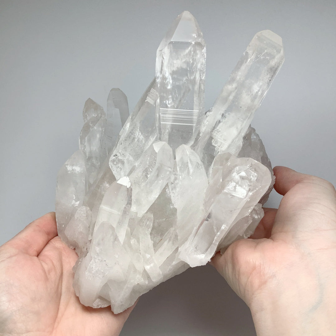 Lemurian Quartz Large Cluster - Rocks and Gems Canada