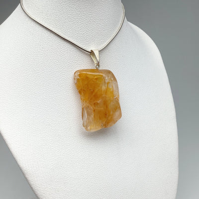 Golden Healing Quartz Tumble Pendant