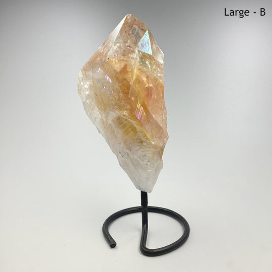 Rough Rainbow Citrine on Stand - Rocks and Gems Canada