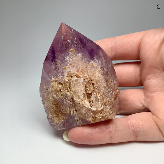 Amethyst Half Polished Point - Rocks and Gems Canada