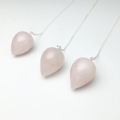 Rose Quartz Teardrop Pendulum