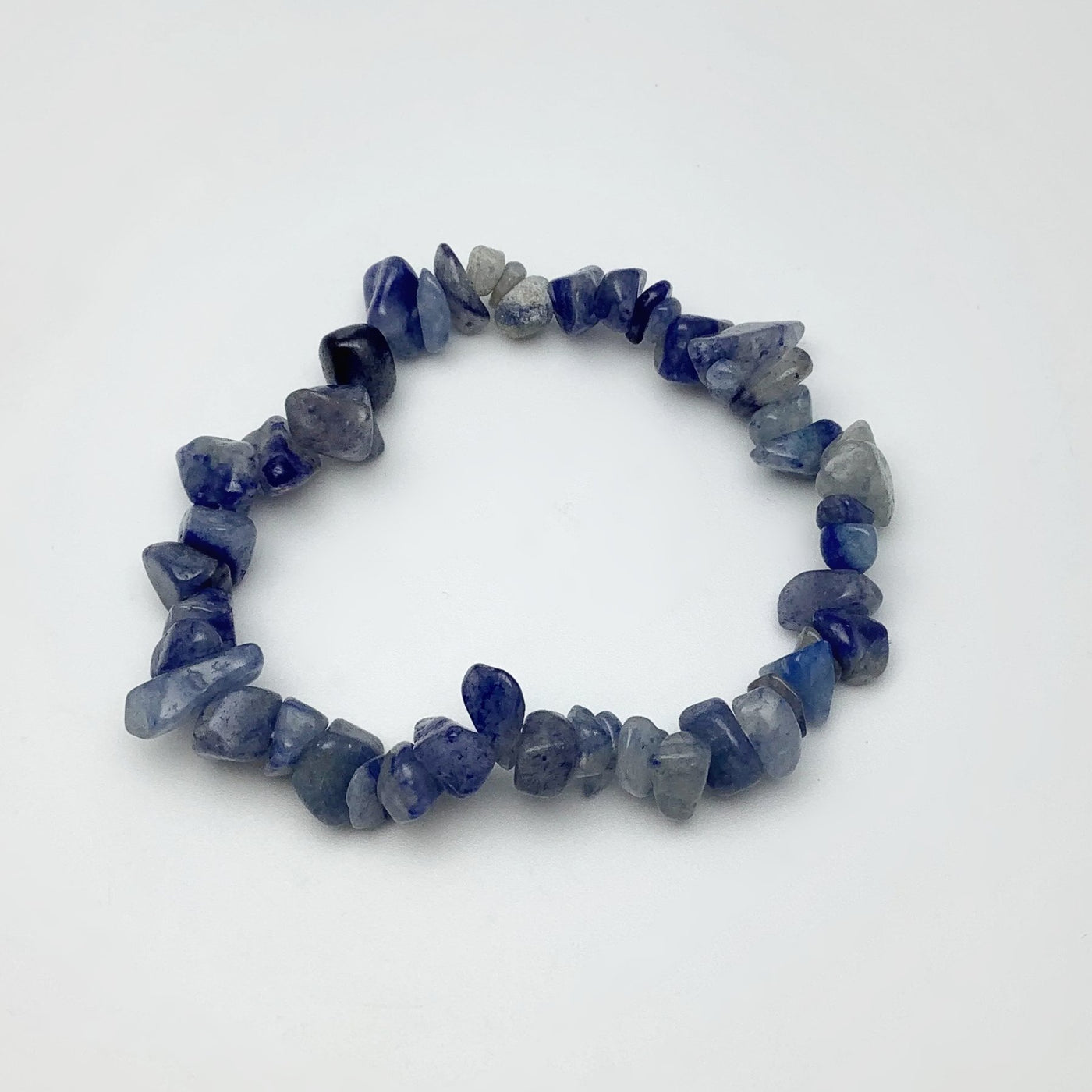 Blue Aventurine Chip Beaded Bracelet