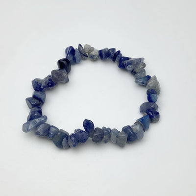 Blue Aventurine Chip Beaded Bracelet