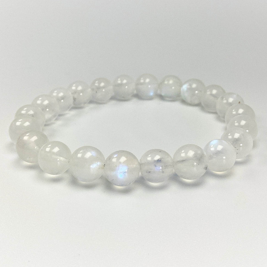 Moonstone Beaded Bracelet - High Quality - Rocks and Gems Canada