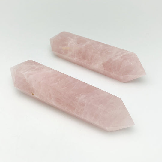 Rose Quartz Double Terminated Point - Rocks and Gems Canada