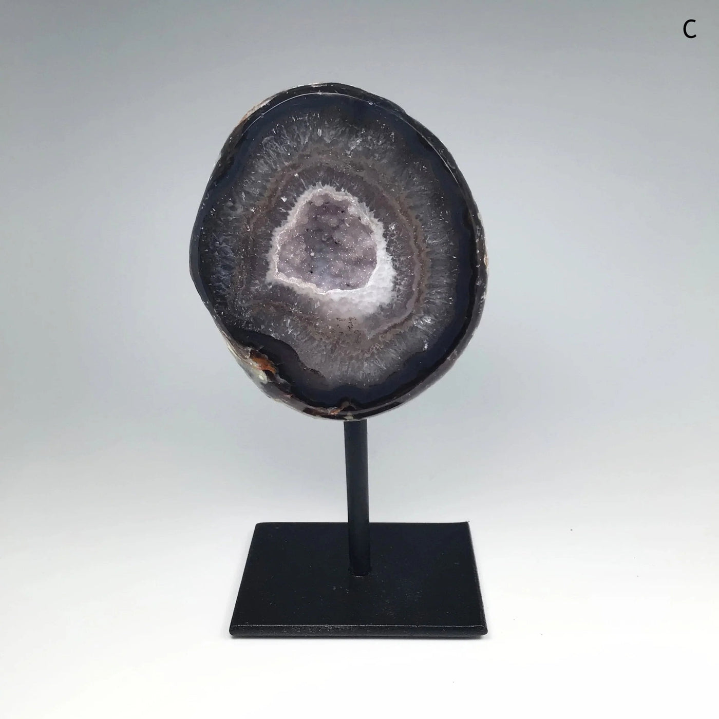 Agate Geode on Stand