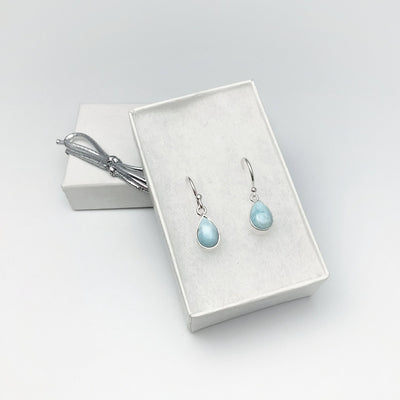 Larimar Dangle Earrings