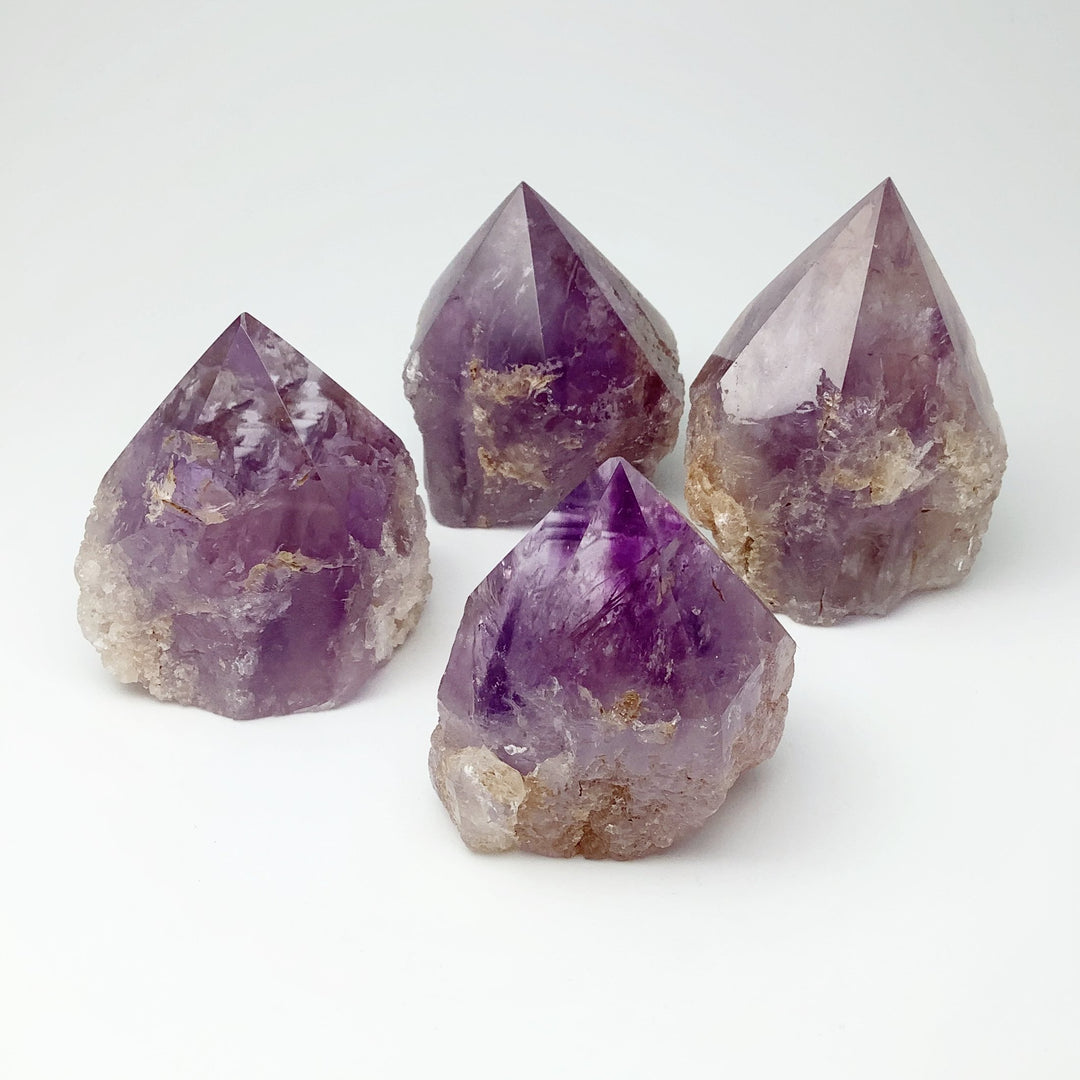 Amethyst Half Polished Point - Rocks and Gems Canada