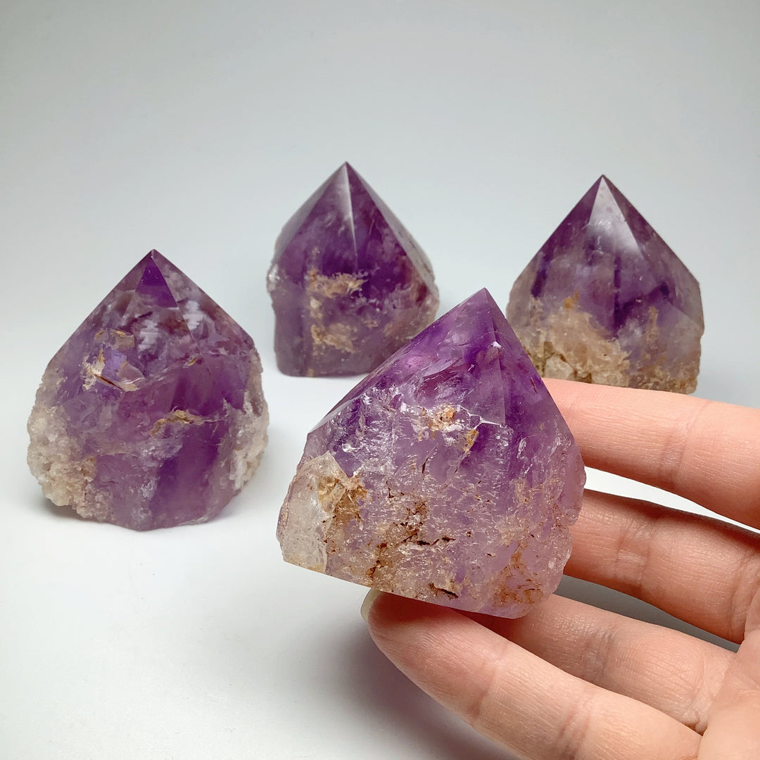 Amethyst Half Polished Point - Rocks and Gems Canada