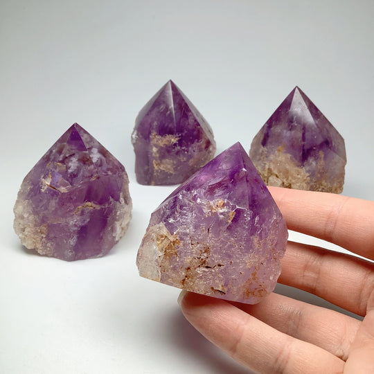Amethyst Half Polished Point - Rocks and Gems Canada