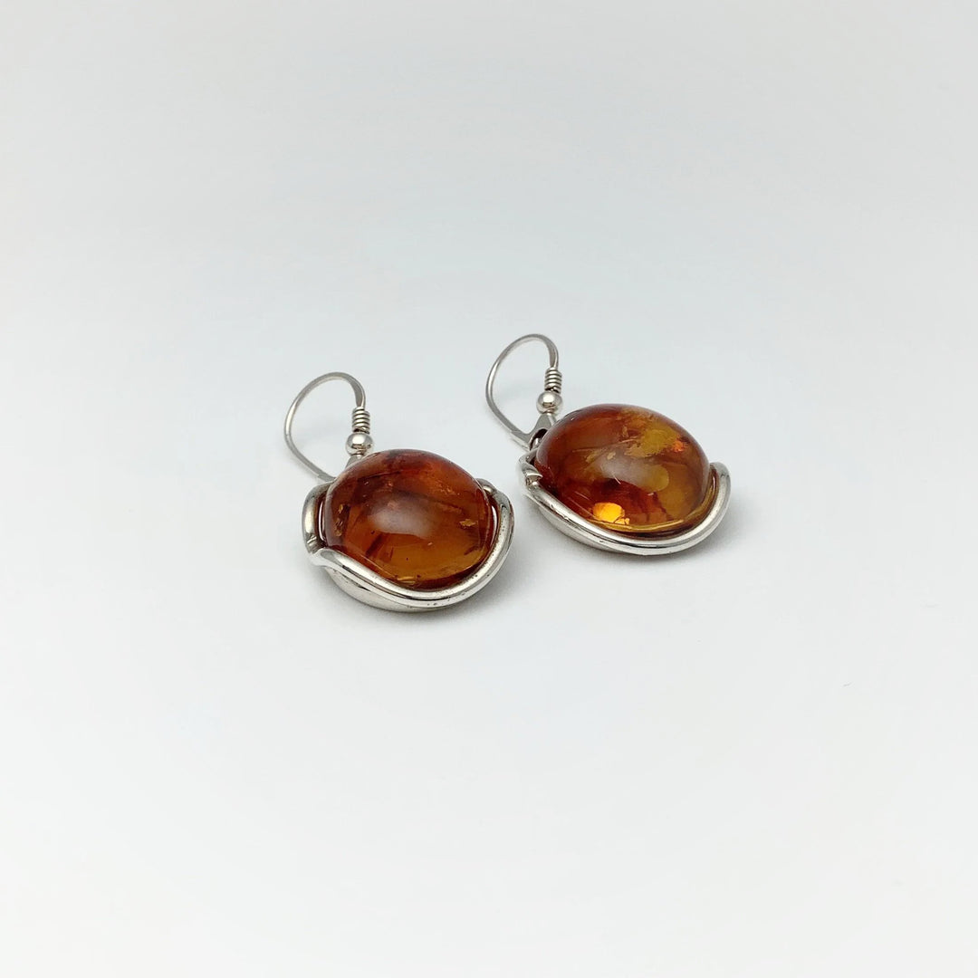 Ombre Amber Dangle Earrings - Rocks and Gems Canada