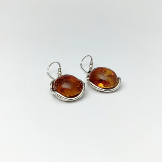 Ombre Amber Dangle Earrings - Rocks and Gems Canada