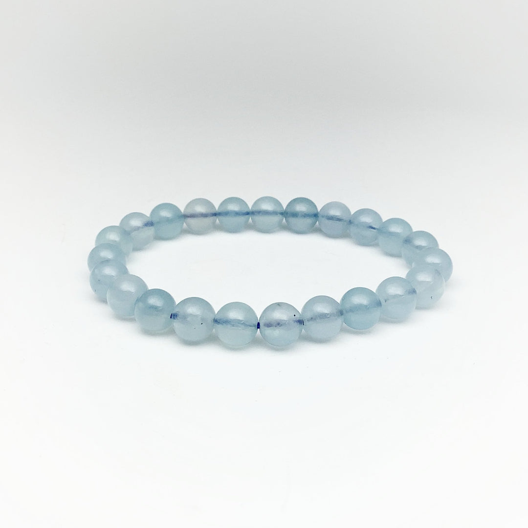 Aquamarine Beaded Bracelet - Rocks and Gems Canada