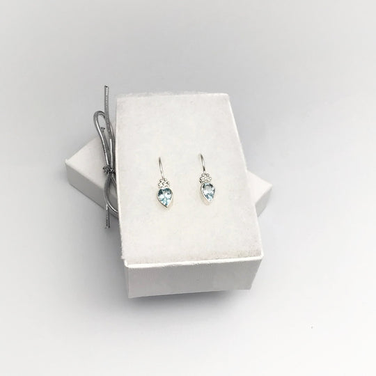 Topaz Dangle Earrings - Rocks and Gems Canada