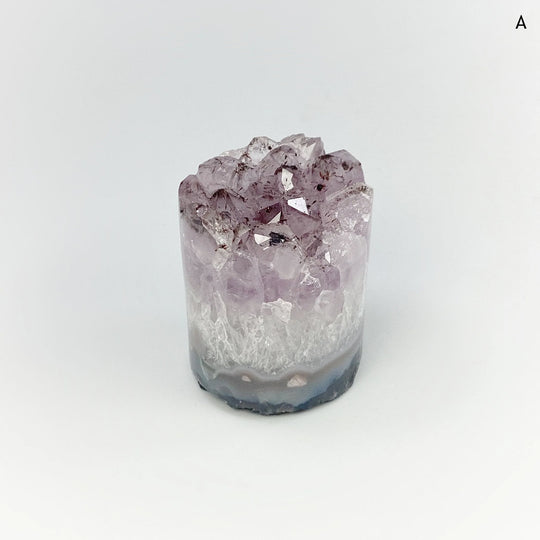 Amethyst Druze Cylinder Stand Up - Rocks and Gems Canada