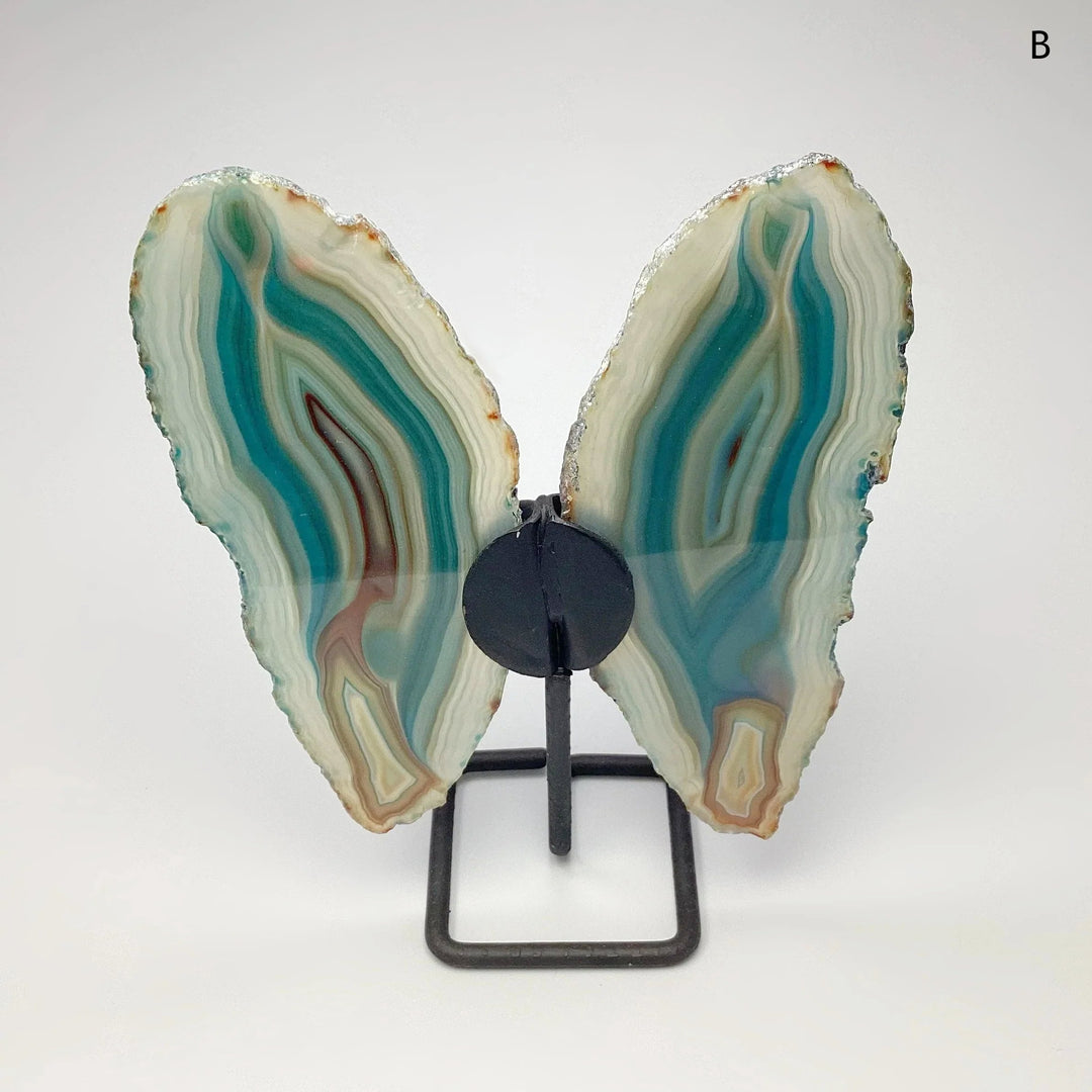 Agate Butterfly on Stand - Rocks and Gems Canada
