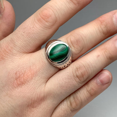 Malachite Signet Ring