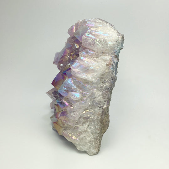 Rainbow Amethyst Druze Cluster Stand Up - Rocks and Gems Canada