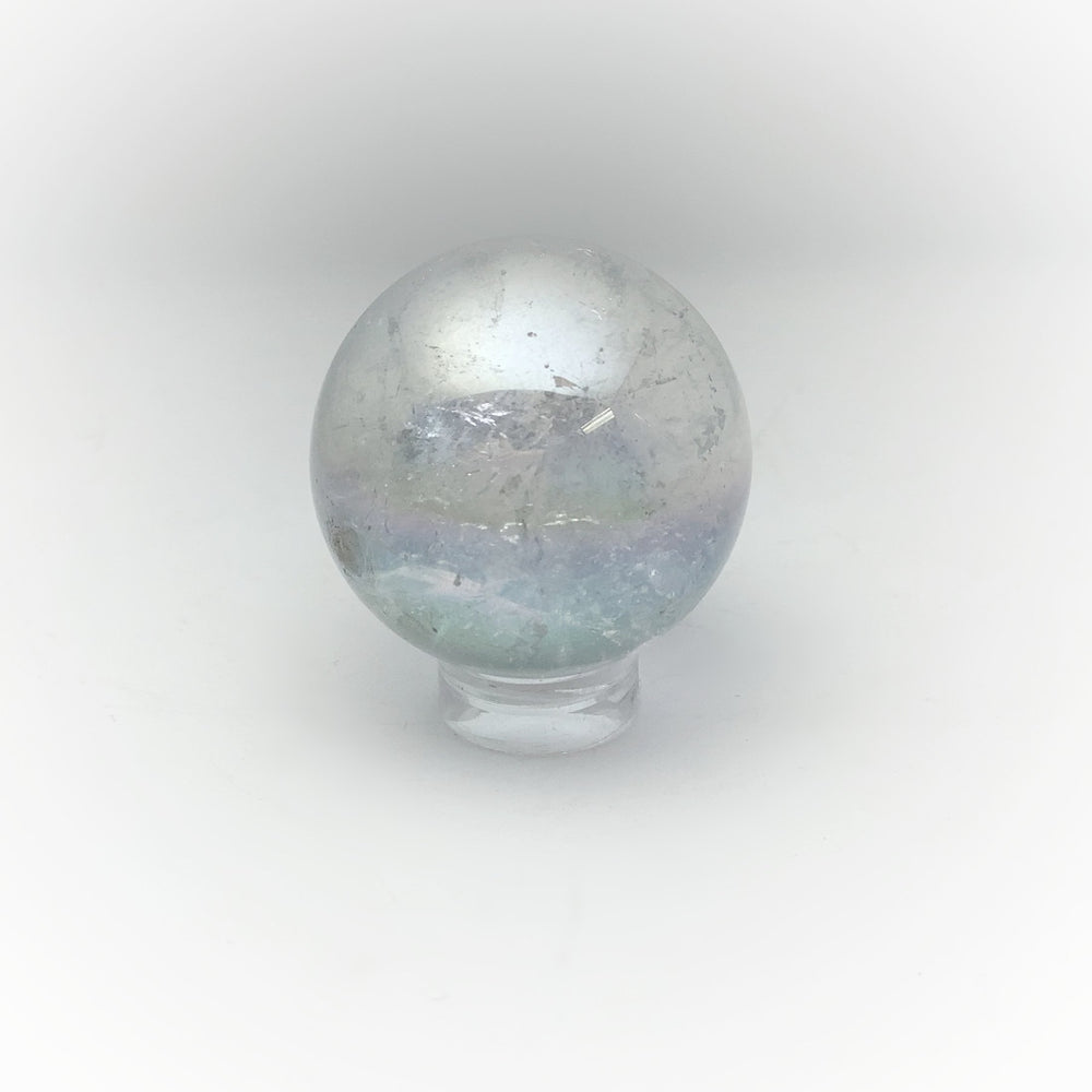 Opalescent Aura Quartz Sphere - Rocks and Gems Canada