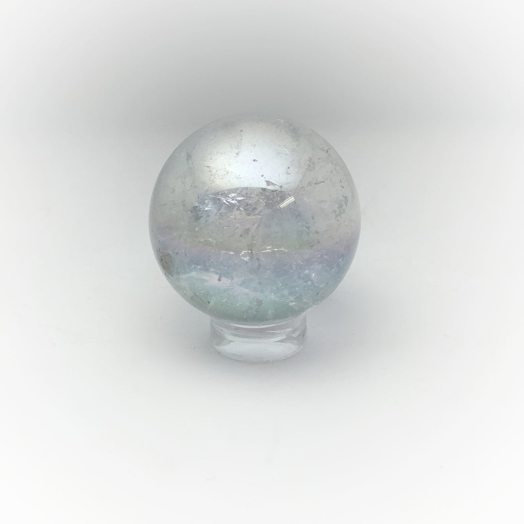 Opalescent Aura Quartz Sphere - Rocks and Gems Canada