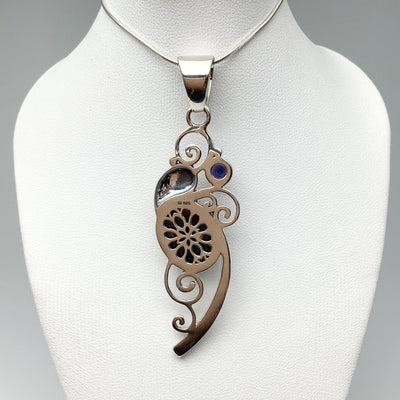 Labradorite and Iolite Pendant