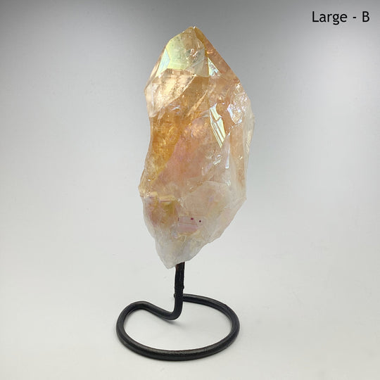 Rough Rainbow Citrine on Stand - Rocks and Gems Canada