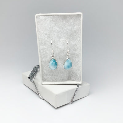 Larimar Dangle Earrings