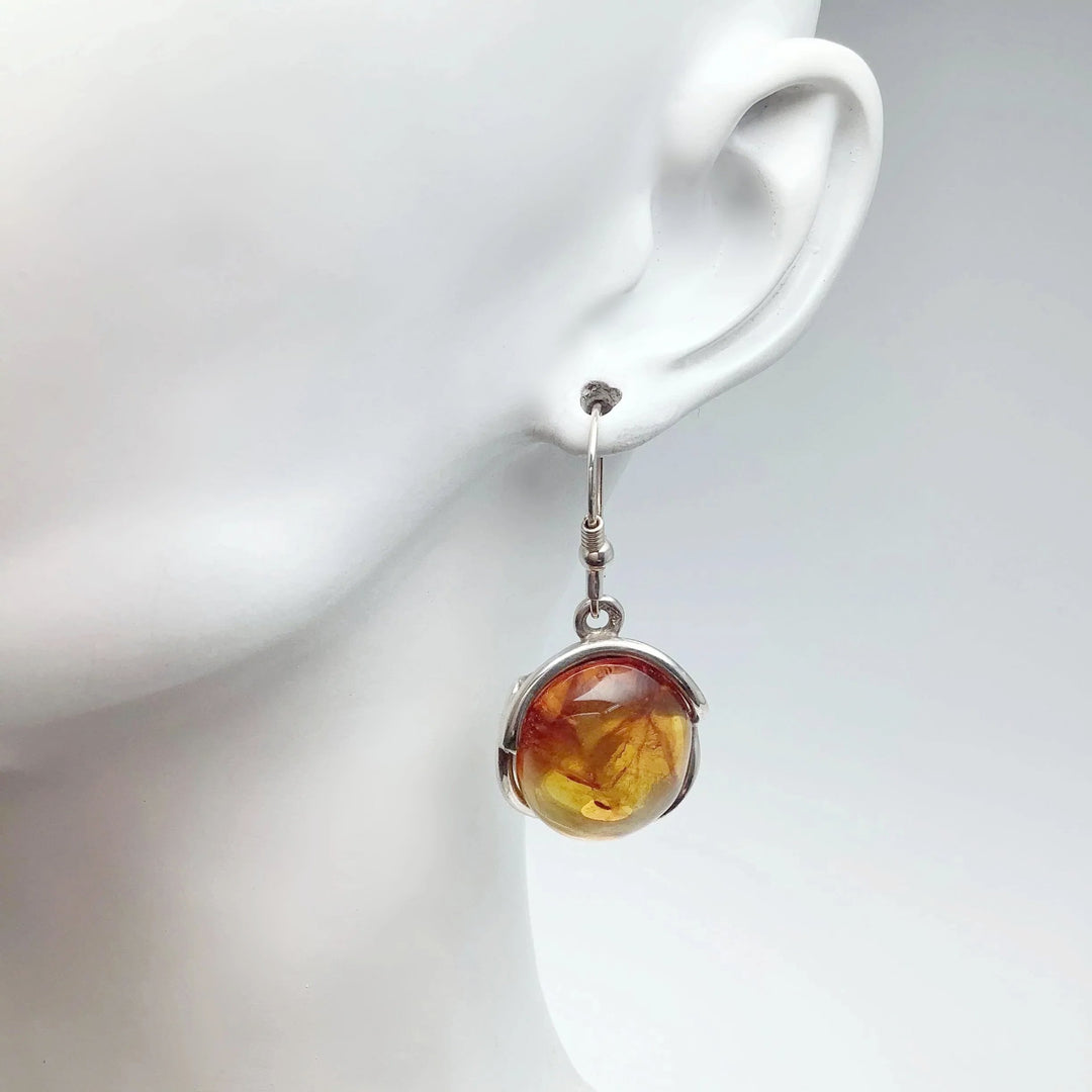 Ombre Amber Dangle Earrings - Rocks and Gems Canada