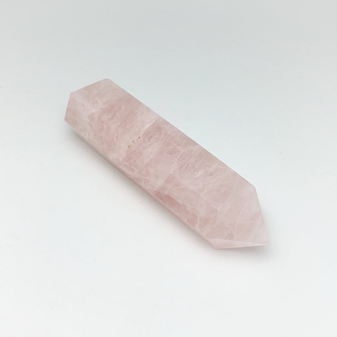 Rose Quartz Double Terminated Point - Rocks and Gems Canada