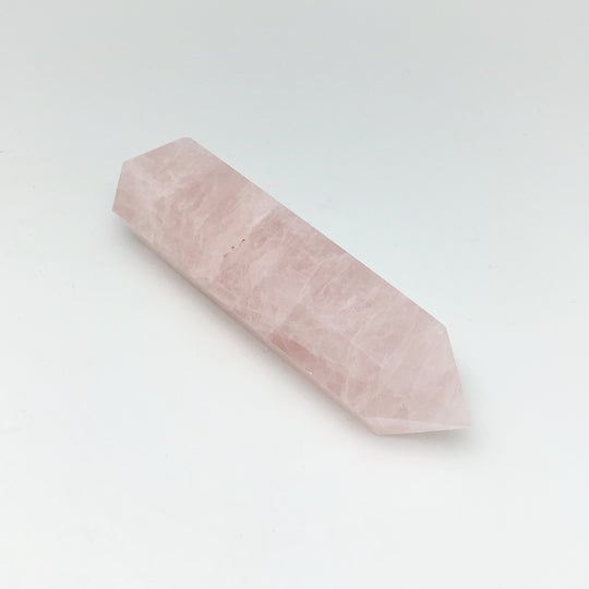 Rose Quartz Double Terminated Point - Rocks and Gems Canada