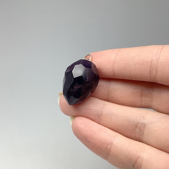 Amethyst Faceted Teardrop Pendant - Rocks and Gems Canada